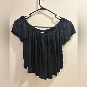 *LAST CHANCE TO PURCHASE* Truly Madly Deeply Black Off-Shoulder Top